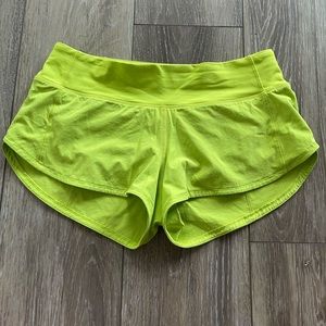 2.5 Inch Lime Green Lululemon Shorts